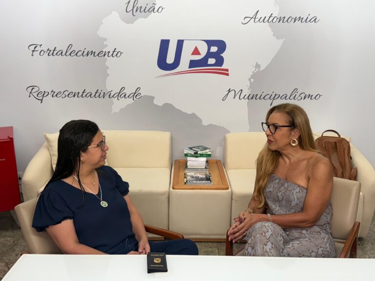 Vice-Prefeita de Salvador é recebida por Monalisa Tavares na UPB e reforça protagonismo feminino na política