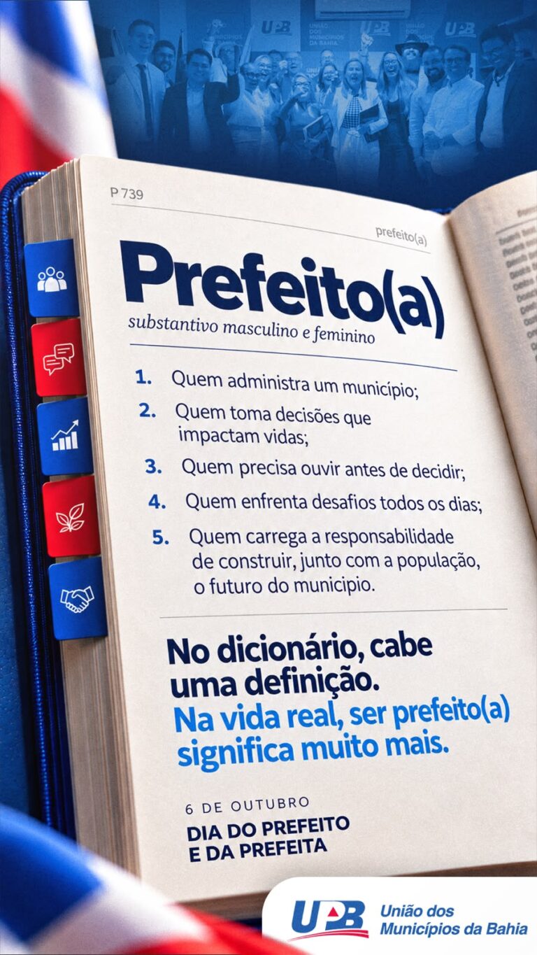 Dia do Prefeito e da Prefeita: duas datas para celebrar, muito trabalho a fazer