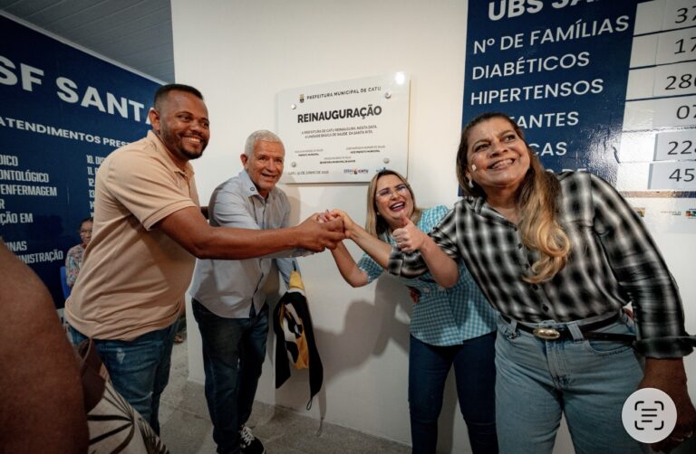 Reinauguração da UBS Santa Rita marca novo avanço na saúde de Catu