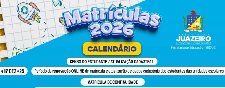 Prefeitura de Juazeiro inicia período de solicitação de matrículas para estudantes com deficiência