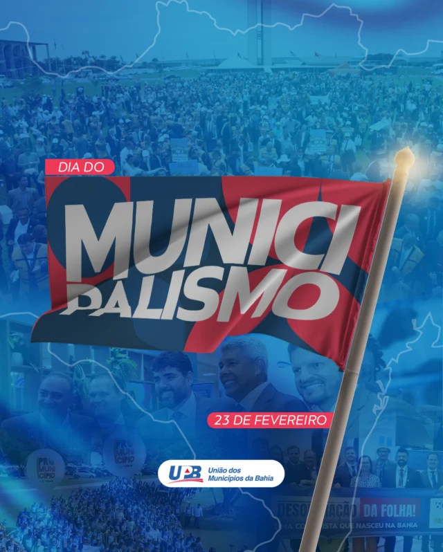 Nossa bandeira é o Municipalismo! É através dele que o desenvolvimento chega aos pequenos e grandes municípios brasileiros. A UPB defende esta luta porque na ponta, onde o povo brasileiro nasce e vive é onde a justiça social precisa imperar! 
Viva o Municipalismo Brasileiro 👏👏👏
#diadomunicipalismo