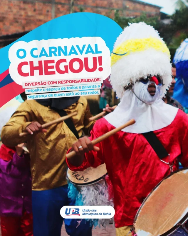 É festa na Bahia e aqui a cultura e a alegria dão o tom do Carnaval, onde quem comanda o espetáculo é o folião. Vamos pra avenida esbanjar cores, amores e a beleza de ser feliz. Curta a festa 🎉