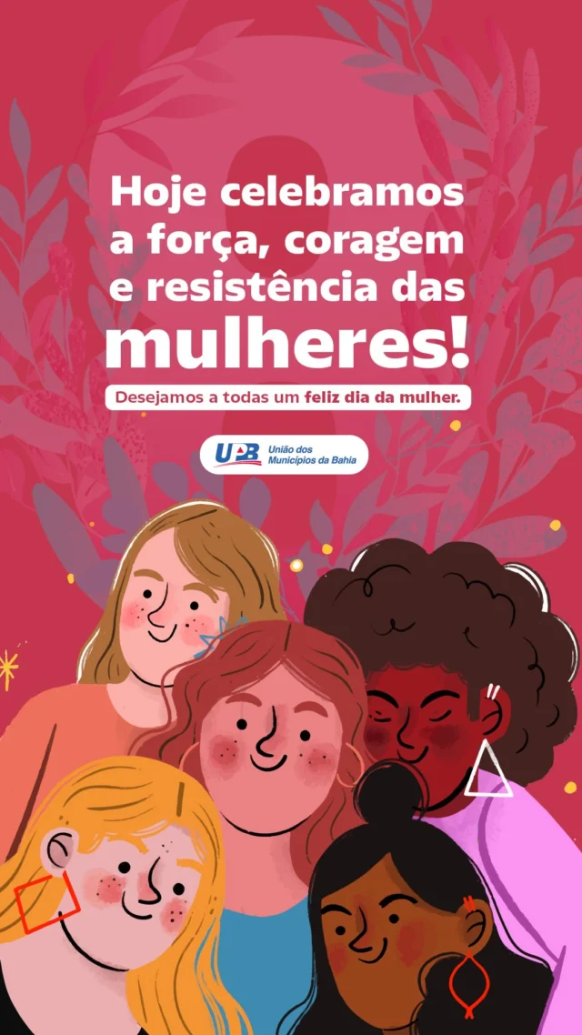 Nossas Marias, nossas prefeitas, mulheres de força, raça, mulheres que, como diz a música, têm “a estranha mania de ter fé na vida”. No Dia Internacional da Mulher, a UPB tem o imenso orgulho de celebrar cada uma das 60 prefeitas da nossa Bahia. Mulheres que são exemplo de luta e dedicação ao seu povo. Sigam inspirando tantas outras Marias e contem com o nosso apoio SEMPRE 👏👏👏

Feliz Dia Internacional da Mulher🌹✊🏽