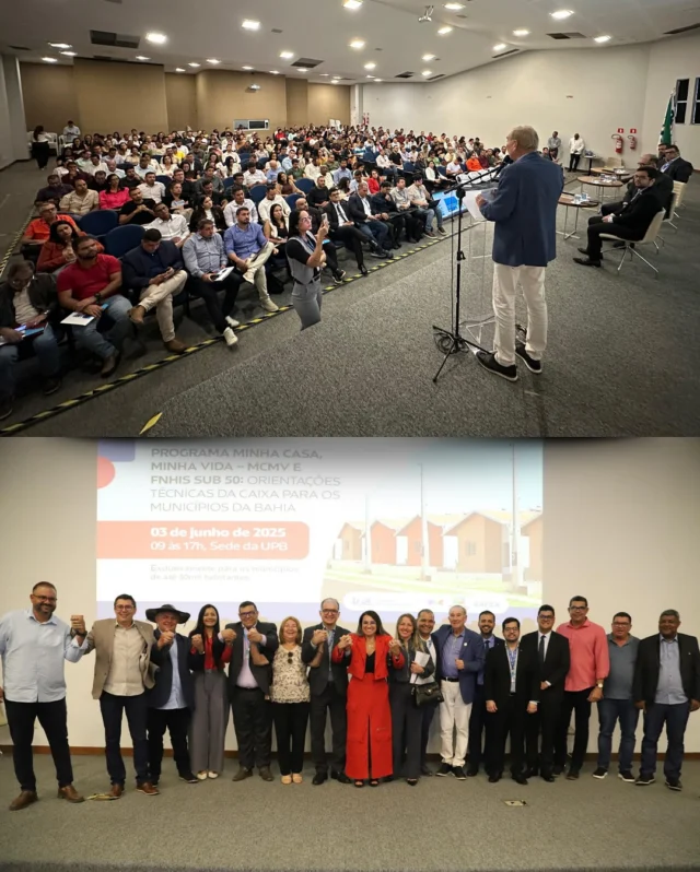 Nosso #TBT é pra lembrar que está aberta a Seleção do Minha Casa Minha Vida para Municípios abaixo de 50 mil habitantes! Para que os gestores aproveitem a oportunidade, a UPB e a Caixa realizou esta semana uma orientação, sobre o tema que esclareceu dúvidas sobre requisitos técnicos para os municípios concorrerem às 2.004 unidades habitacionais que serão disponibilizadas para o estado da Bahia. Não fique de Fora! A Plataforma Transferegov recebe propostas para a seleção até essa sexta-feira (6). 
#UPB de mãos dadas com os municípios! É trabalho, capacitação e união de verdade para levar mais desenvolvimento aos baianos!