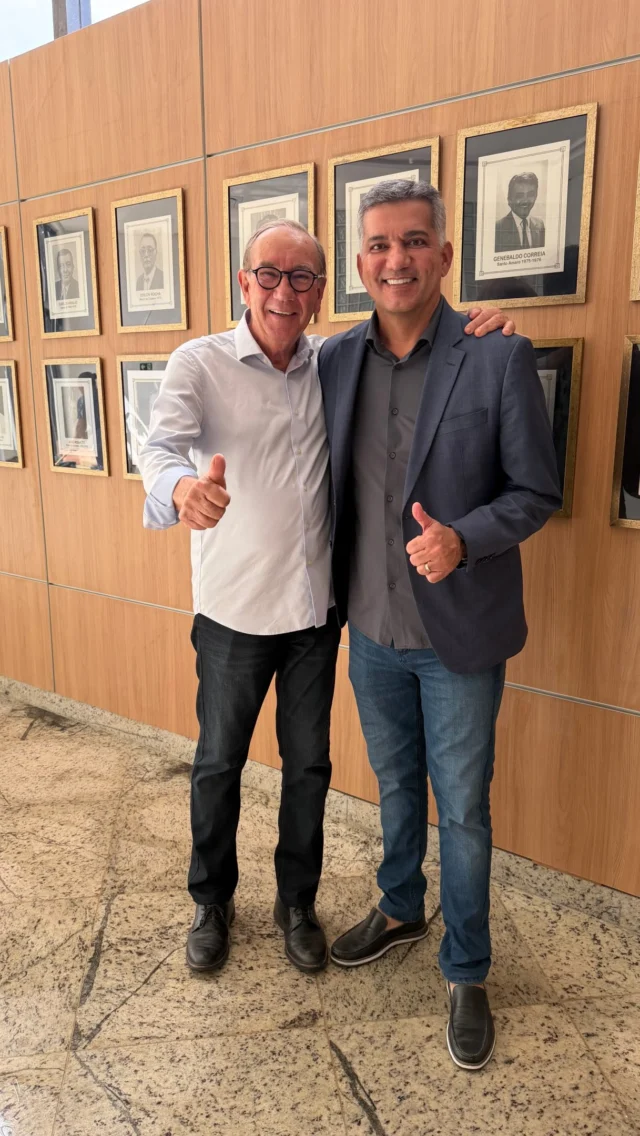 O prefeito de Riachão do Jacuípe, Carlos Matos, esteve na UPB ao lado do presidente Wilson Cardoso para conhecer de perto a nova estrutura da entidade, que será entregue aos municípios baianos no próximo dia 13 de agosto.

A reforma, ampliação e modernização da UPB representam um novo momento para o municipalismo baiano, com uma estrutura mais moderna, acolhedora e preparada para fortalecer a atuação dos gestores municipais.

📍 Dia 13 de agosto, às 16h, será a inauguração do Novo Espaço Municipalista e a entrega da Reforma, Ampliação e Modernização do Auditório Prefeito Antônio Lomanto Júnior. Um legado construído para fortalecer a união, a representatividade e o futuro dos municípios da Bahia.